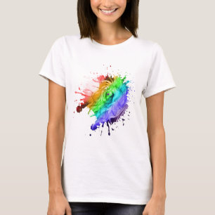 Einhorn-Pferdepony equine pegasus Regenbogenflüge T-Shirt