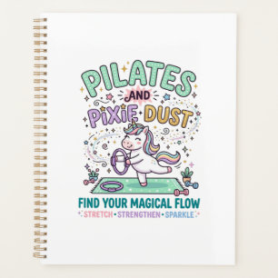 Einhorn Pilates und Feenstaub Fettgedruckte Typogr Planer