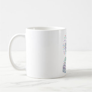 Einhorn Pilates und Feenstaub Weißer Hintergrund V Kaffeetasse