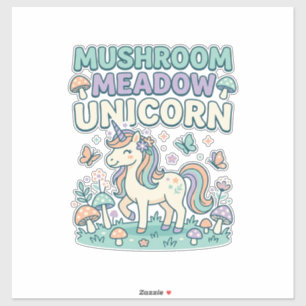 Einhorn Pilz Wiese Einhorn Trendy T-Shirt Des Aufkleber