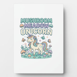 Einhorn Pilz Wiese Einhorn Trendy T-Shirt Des Fotoplatte