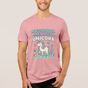 Einhorn Pilz Wiese Einhorn Trendy T-Shirt Des Tri-Blend Shirt