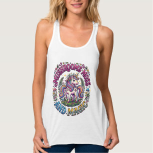Einhorn Pilze Moos und Magie Werbe-Shirt  Tank Top