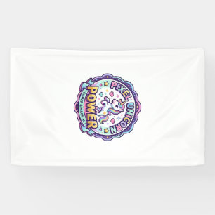 Einhorn Pixel Einhorn Power POD Fertige Apparel Gr Banner