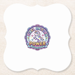 Einhorn Pixel Einhorn Power POD Fertige Apparel Gr Untersetzer