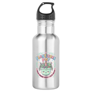 Einhorn Planticorn Topf Grafikdesign Grafik T-Shir Edelstahlflasche