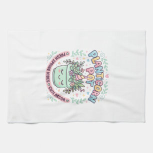 Einhorn-Planticorn-Topf Grafikdesign Grafik T-Shir Geschirrtuch