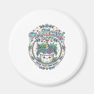 Einhorn Planticorn Topf POD Bereit POD Artwork_1 Magnet
