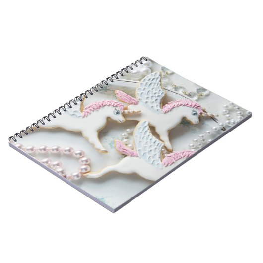 Einhorn-Plätzchen Notizblock (Linke Seite)