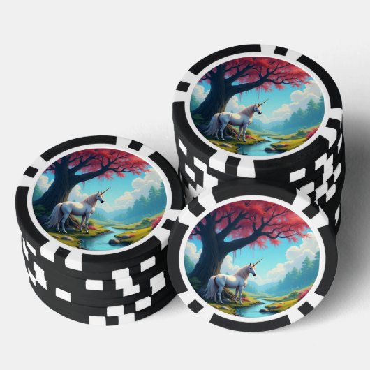 Einhorn Pokerchips (Stapel)
