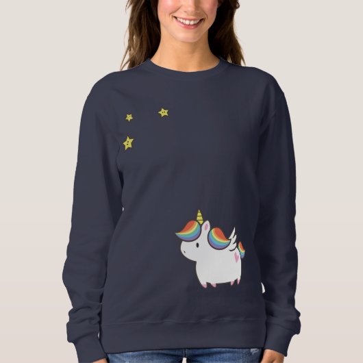 Einhorn-Pony Sweatshirt (Vorderseite)