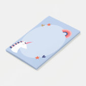 Einhorn Post-it Klebezettel (angewinkelt)