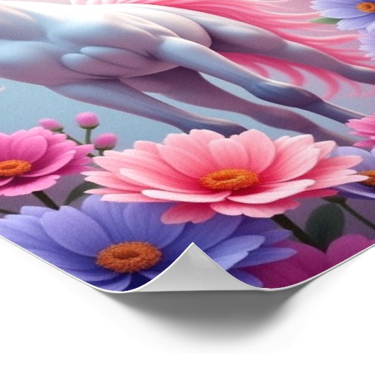 Einhorn Poster (Ecke)