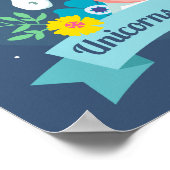 Einhorn Poster (Ecke)