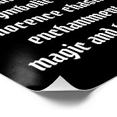 Einhorn Poster (Ecke)