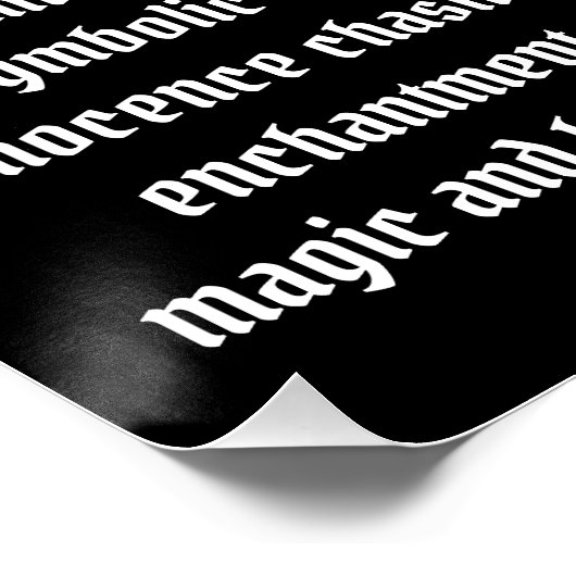 Einhorn Poster (Ecke)