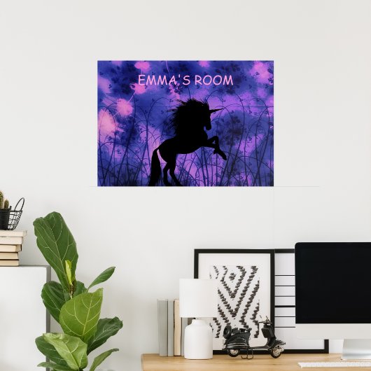 Einhorn Poster (Heimbüro)