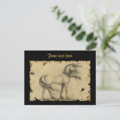 Einhorn Postkarte (Stehend Vorderseite)
