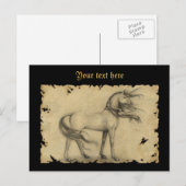 Einhorn Postkarte (Vorne/Hinten)