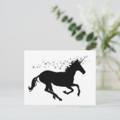 Einhorn Postkarte (Stehend Vorderseite)