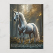 Einhorn Postkarte (Vorderseite)