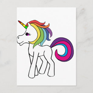 Einhorn Postkarte