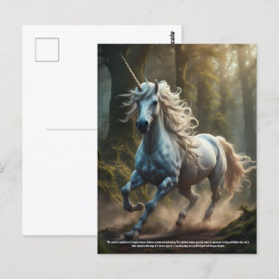 Einhorn Postkarte