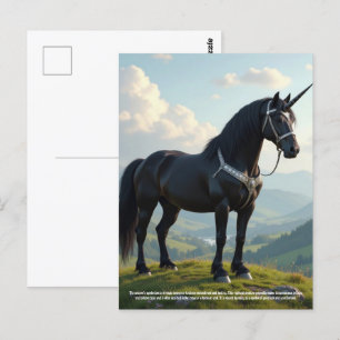 Einhorn Postkarte