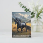 Einhorn Postkarte (Stehend Vorderseite)