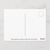 Einhorn Postkarte (Rückseite)