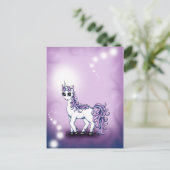 Einhorn Postkarte (Stehend Vorderseite)