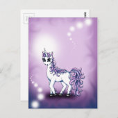 Einhorn Postkarte (Vorne/Hinten)