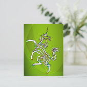 Einhorn Postkarte (Stehend Vorderseite)