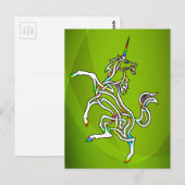 Einhorn Postkarte (Vorne/Hinten)