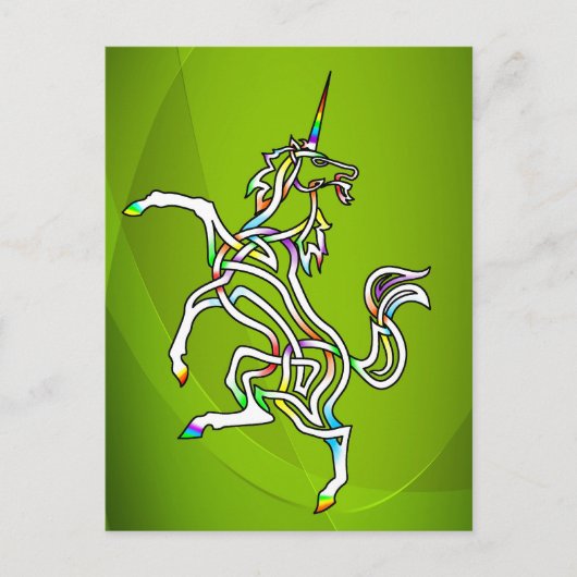 Einhorn Postkarte (Vorderseite)