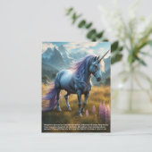 Einhorn Postkarte (Stehend Vorderseite)