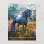 Einhorn Postkarte (Vorderseite)