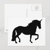 Einhorn Postkarte (Vorne/Hinten)