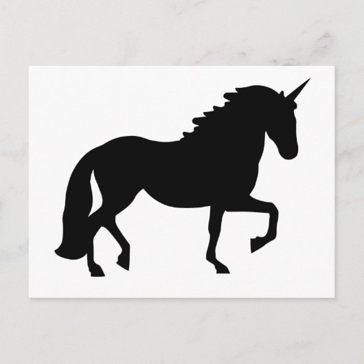 Einhorn Postkarte (Vorderseite)