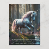 Einhorn Postkarte (Vorderseite)
