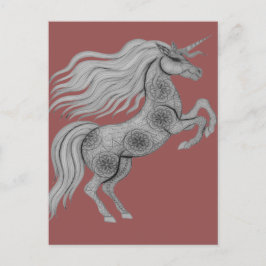 Einhorn Postkarte