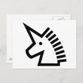 Einhorn Postkarte (Vorne/Hinten)