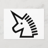 Einhorn Postkarte (Vorderseite)