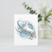 Einhorn Postkarte (Stehend Vorderseite)