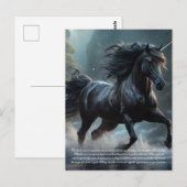 Einhorn Postkarte (Vorne/Hinten)