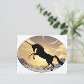 Einhorn Postkarte (Stehend Vorderseite)