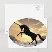 Einhorn Postkarte (Vorne/Hinten)