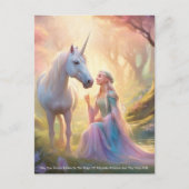 Einhorn Postkarte (Vorderseite)