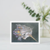 Einhorn Postkarte (Stehend Vorderseite)