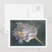 Einhorn Postkarte (Vorne/Hinten)